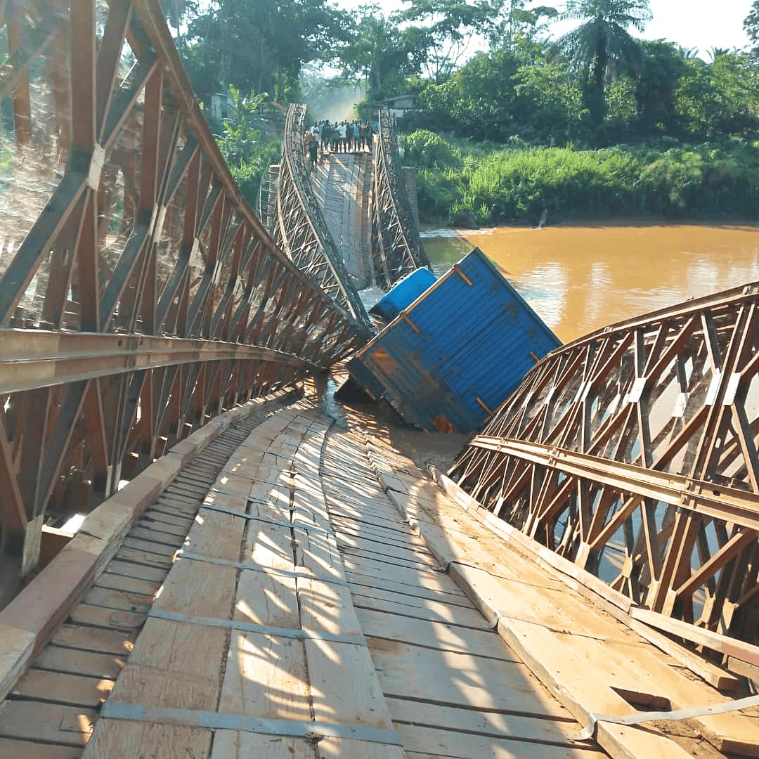 Ituri : le pont Ituri 2 s'effondre sur la RN44, Mambasa coupée de Beni, deux ans après sa réhabilitation
